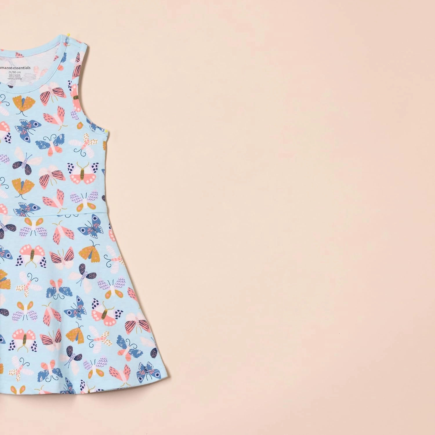 Amazon Essentials Girls and Toddlers' Knit Sleeveless Tank Play Dress, Pack of 2