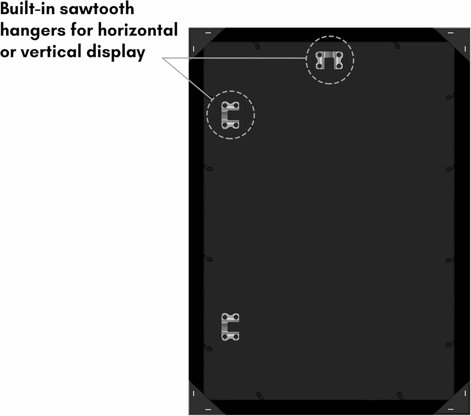 Americanflat 14x20 Picture Frame with Polished Plexiglass - Use as 11x17 Frame with Mat or Display 14x20 Photo Without Mat - Epic Collection - Wide Picture Frames for Wall Display - Black