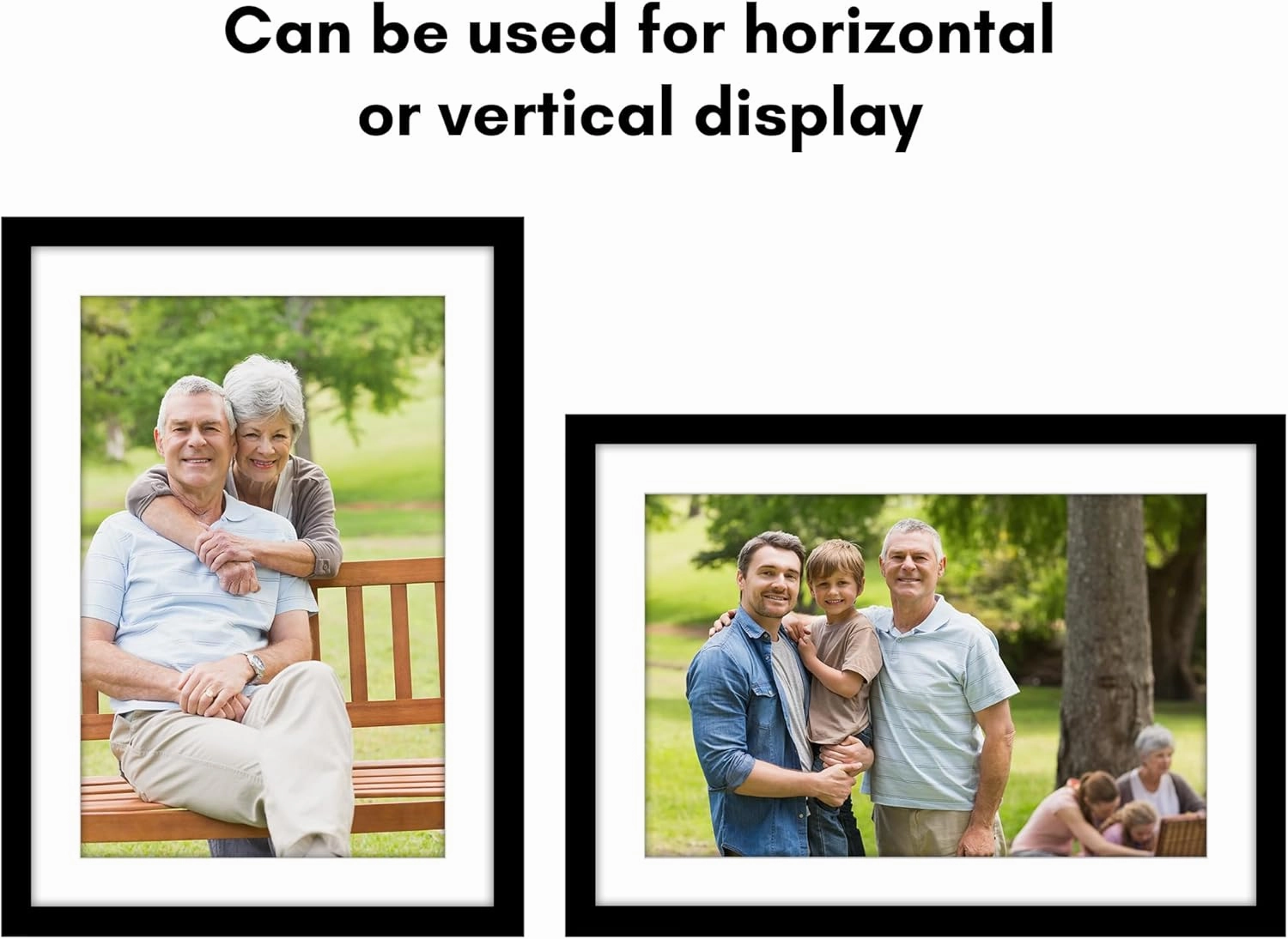 Americanflat 14x20 Picture Frame with Polished Plexiglass - Use as 11x17 Frame with Mat or Display 14x20 Photo Without Mat - Epic Collection - Wide Picture Frames for Wall Display - Black