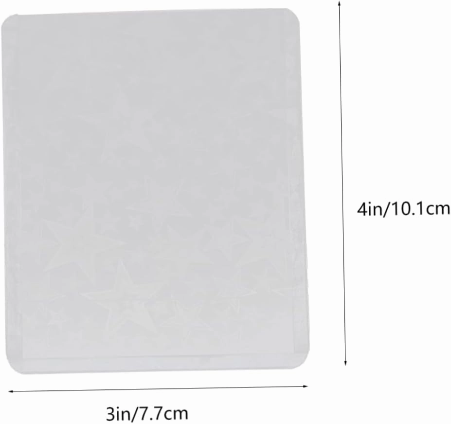 Amosfun 50pcs Album Deck Protectors Transparent Card Sleeves Simple Style Protective Covers for Photos Game Cards and Collectibles and Easy to Clean