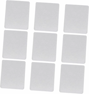 Amosfun 50pcs Album Deck Protectors Transparent Card Sleeves Simple Style Protective Covers for Photos Game Cards and Collectibles and Easy to Clean