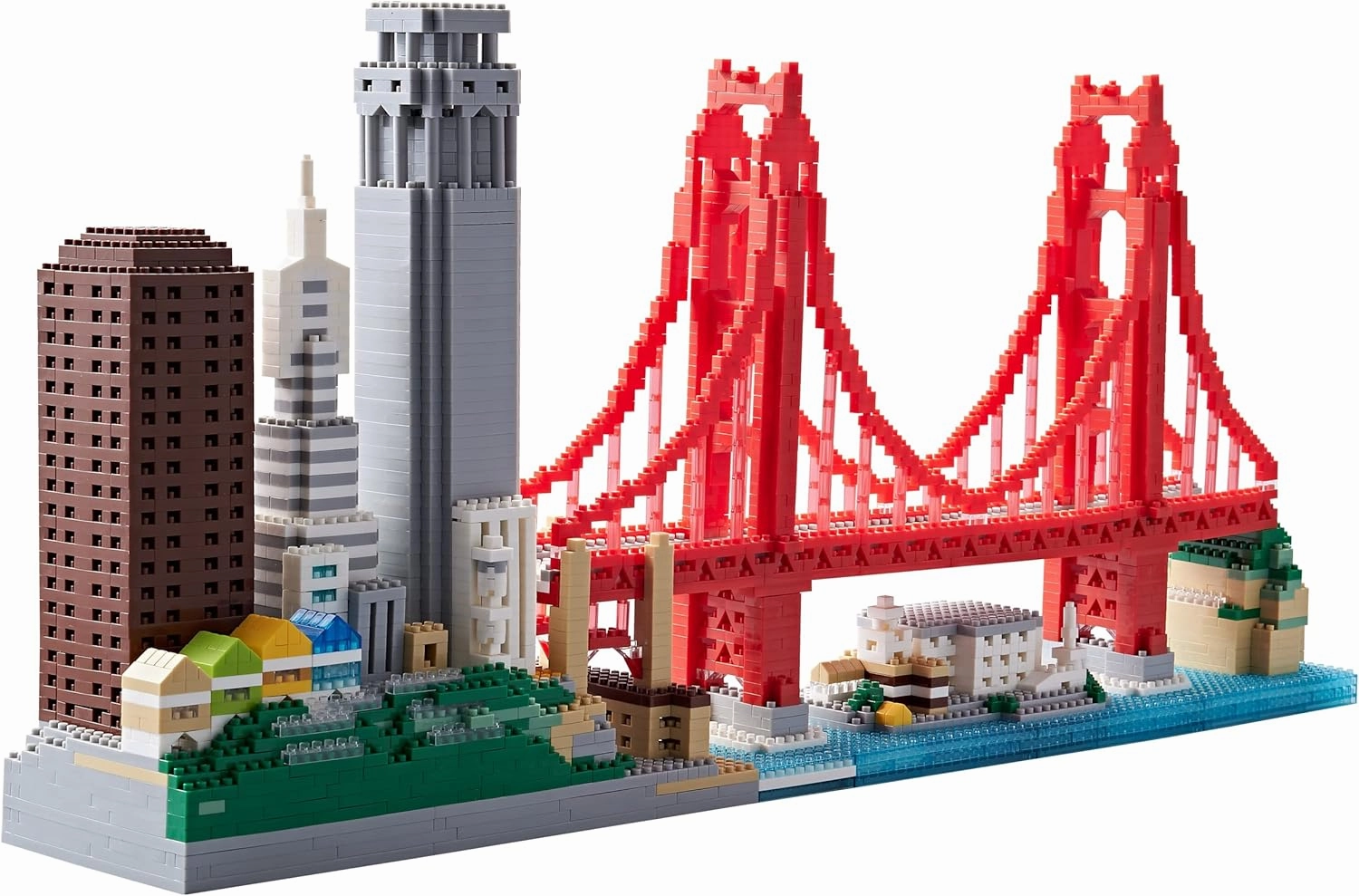 Architecture Skyline Collection San Francisco 3574PCS Micro Mini Blocks Building Set 3D Puzzle Model Kit as Toys Present for Adults and Kids