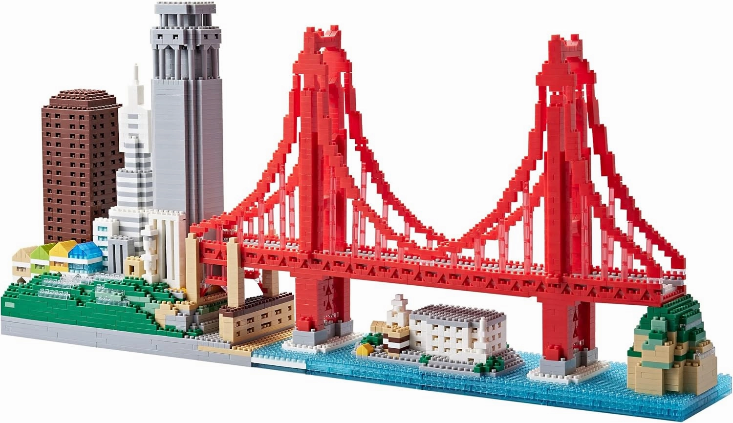 Architecture Skyline Collection San Francisco 3574PCS Micro Mini Blocks Building Set 3D Puzzle Model Kit as Toys Present for Adults and Kids