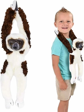 ArtCreativity Hanging Sifaka Monkey Plush Toy, 18.5 Inch Stuffed Monkey with Realistic Design, Soft and Huggable, Cute Nursery Decor, Best Birthday Gift for Boys and Girls