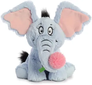 AURORA, 15915, Dr Suess, Horton Elephant 12In, Soft Toy, Blue & Pink