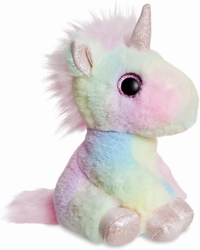 AURORA, 61437, Sparkle Tales Hallie Unicorn 7In, Soft Toy, Multi-Coloured