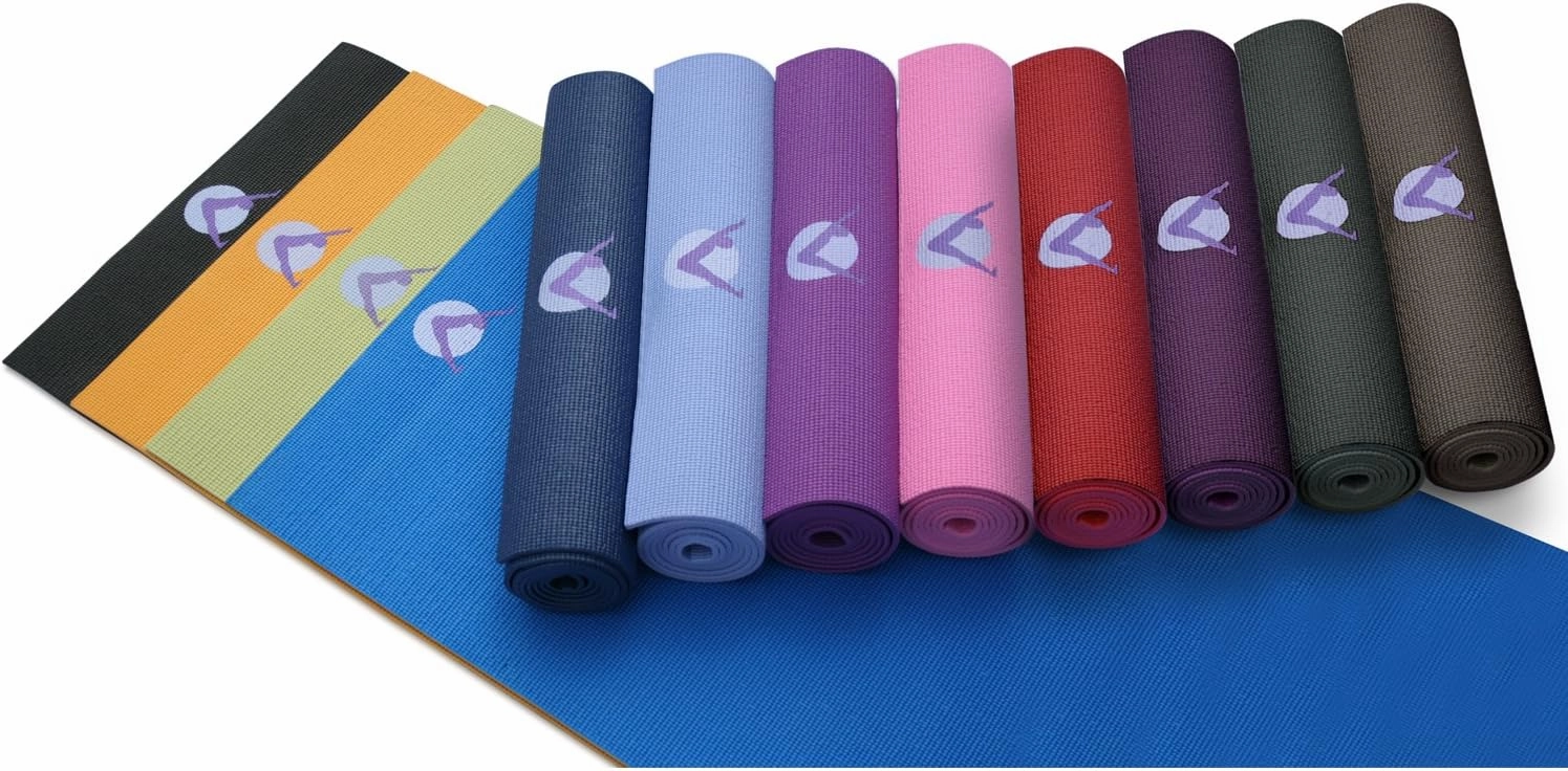 AURORAE Classic/Printed Extra Thick and Long Yoga Mat. Slip Free Rosin included
