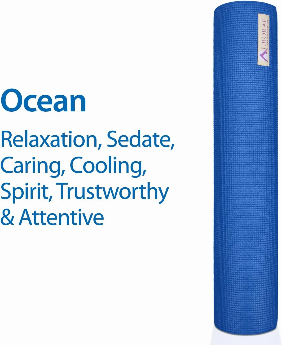 AURORAE Classic/Printed Extra Thick and Long Yoga Mat. Slip Free Rosin included