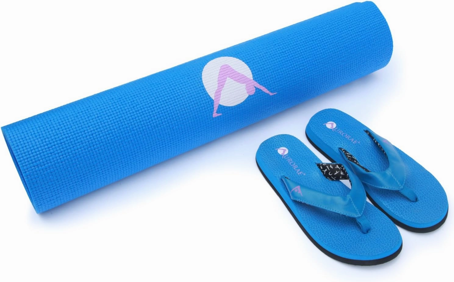 AURORAE Classic/Printed Extra Thick and Long Yoga Mat. Slip Free Rosin included