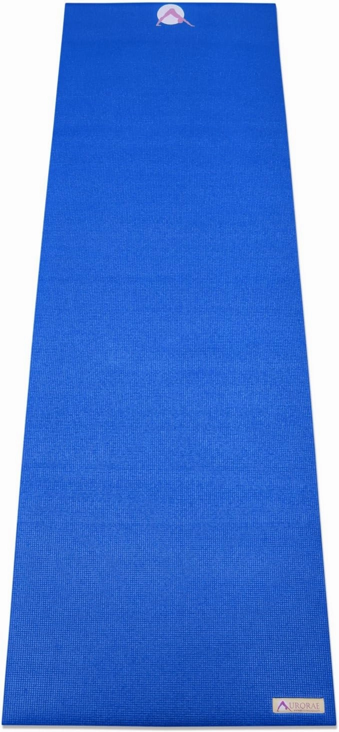 AURORAE Classic/Printed Extra Thick and Long Yoga Mat. Slip Free Rosin included