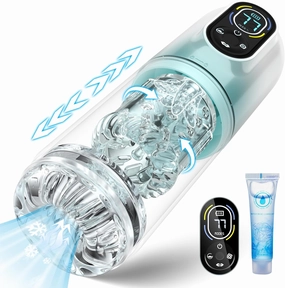 Automatic Male Masturbator Male Sex Toys, Sex Toys for Men Penis Pump with 7 Sucking & Vibrating & Thrusting & Rotating & Licking, Mens Sex Toy Adult Toys Blowjob Sex Machine Pocket Pussy Stroker