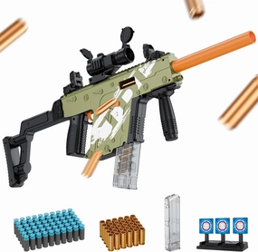 Automatic Toy Gun for Soft Bullets, Auto-Manual Shell Ejecting Toy Foam Blasters & Guns with Soft Darts, Toys for 8  Year Old Boys Adults, Birthday Chritmas Gift(Green)
