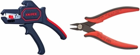 Automatic Wire Stripper 10-24 AWG & Hakko-CHP-170 Micro Cutter - Red