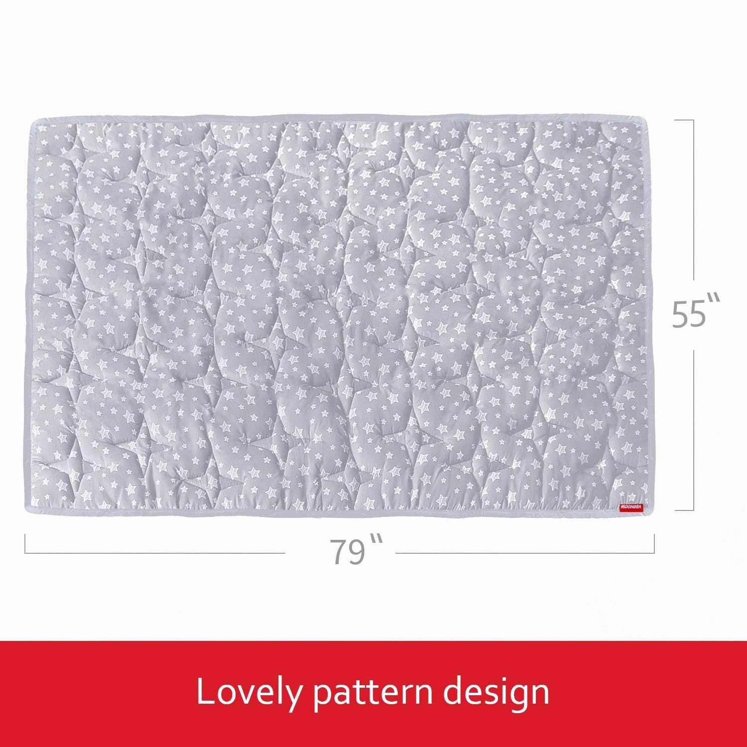Baby Play Mat Extra Thick, Large, Crawling Mat Non Slip Cushioned Baby Mats for Playing 79x55 Inches, Baby Playmat Floor Mat for Babies, Toddlers