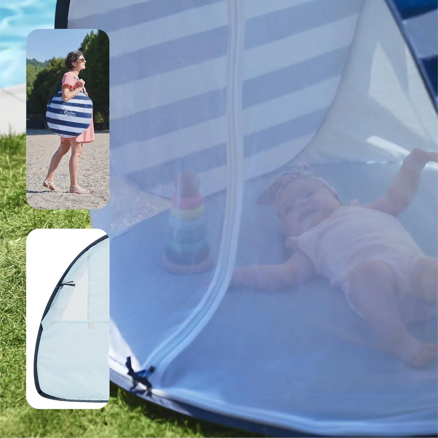 Babymoov Anti-UV Baby Pop-Up Tent - Marine