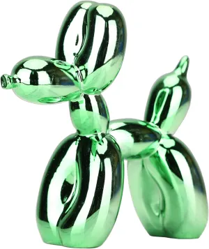 Balloon Dog Sculpture Modern Home Decor Collectible Figurines Funky Statues for Bedroom Trendy Animal Decor for Coffee Table Living Room Decor Art Resin Decor Office Standing Desk Decor