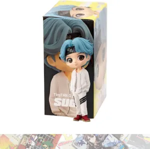 BANPRESTO S u g a [A]: 14cm Q Posket Mini Statue Figurine Bundled with 1 A.C.G. Compatible Theme Trading Card (18653), Small