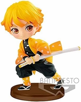 Banpresto Kimetsu No Yaiba Q Posket Petit Vol.1 (C:Zenitsu Agatsuma), Multiple Colors