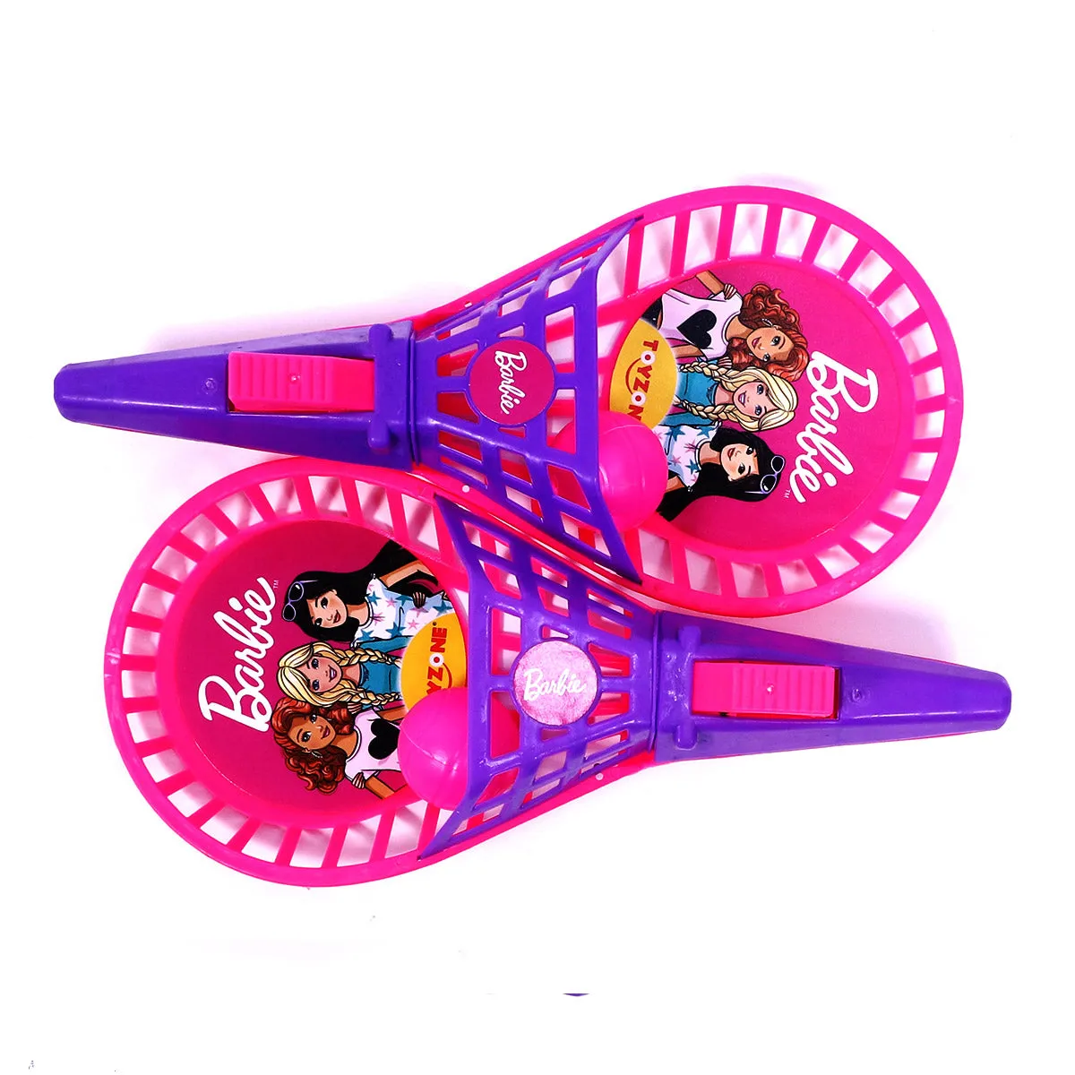 Barbie POP Catch Set Half cut | Launch and catch game | Catch ball set | Handheld launchers | Active play toy | Ball launcher toy | Pop trigger | ball launcher set | For age 3  years