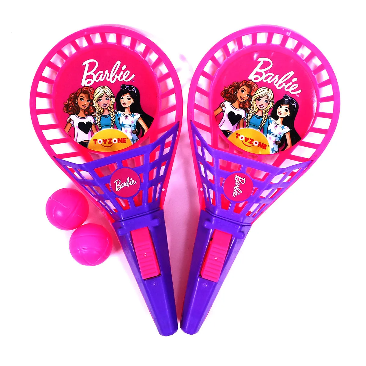 Barbie POP Catch Set Half cut | Launch and catch game | Catch ball set | Handheld launchers | Active play toy | Ball launcher toy | Pop trigger | ball launcher set | For age 3  years