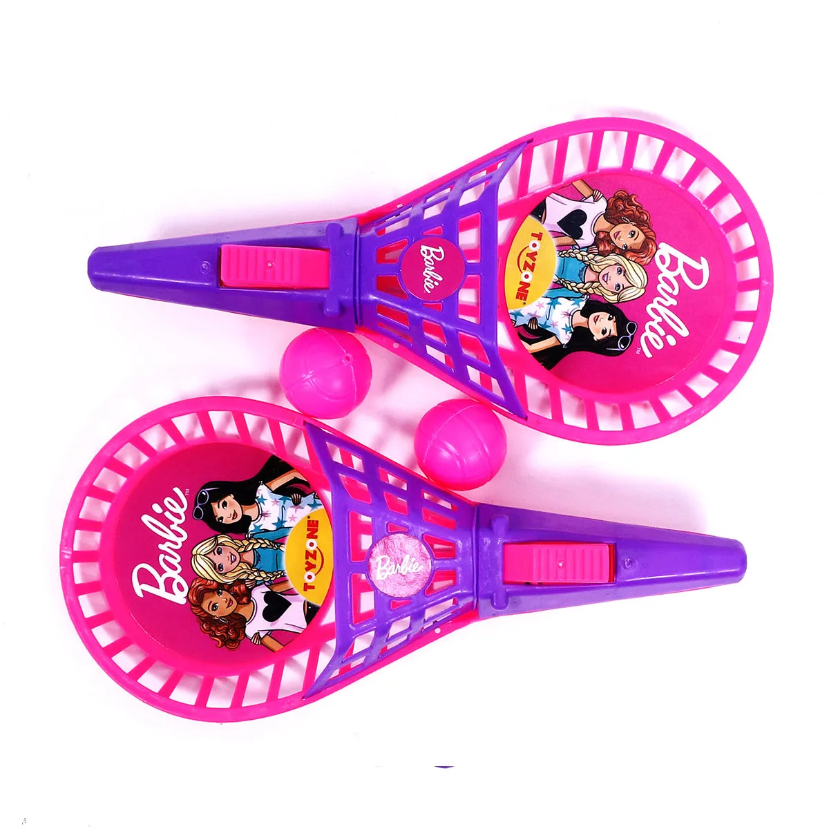 Barbie POP Catch Set Half cut | Launch and catch game | Catch ball set | Handheld launchers | Active play toy | Ball launcher toy | Pop trigger | ball launcher set | For age 3  years