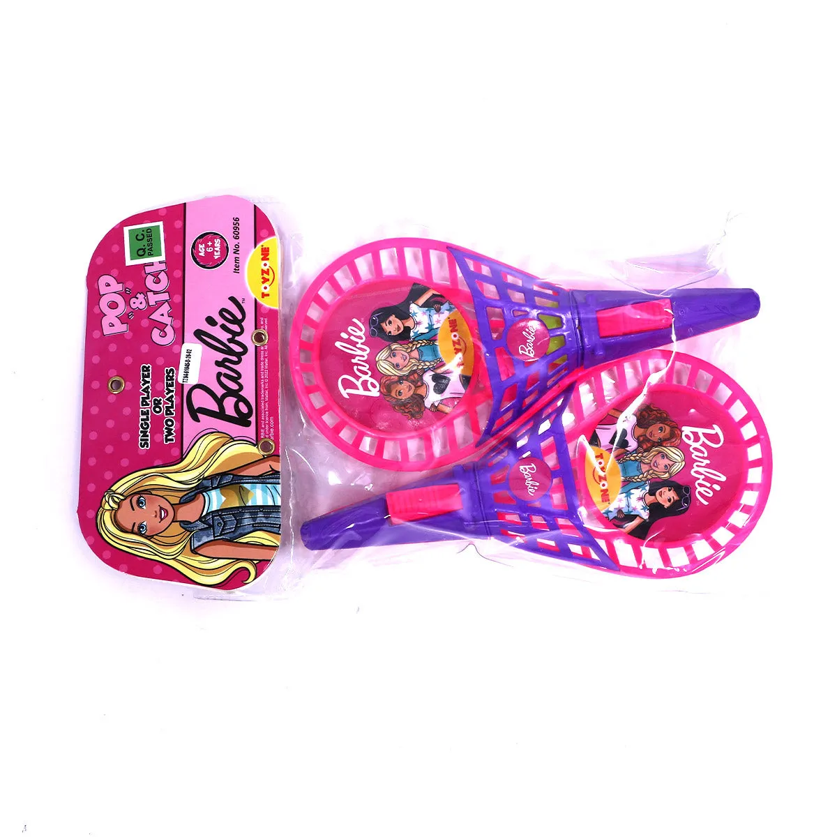 Barbie POP Catch Set Half cut | Launch and catch game | Catch ball set | Handheld launchers | Active play toy | Ball launcher toy | Pop trigger | ball launcher set | For age 3  years