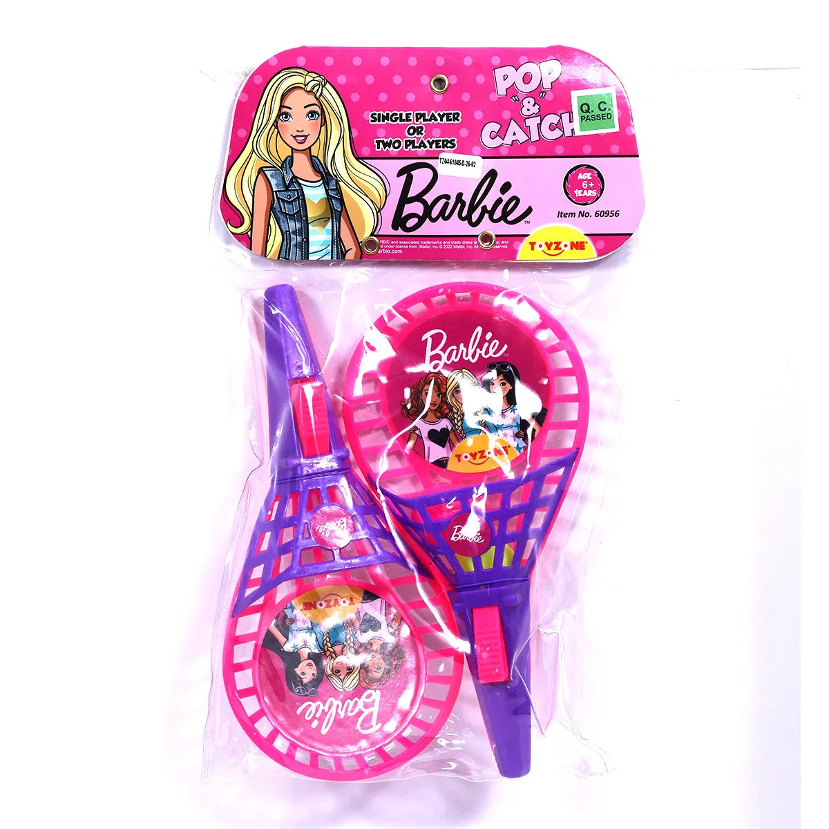 Barbie POP Catch Set Half cut | Launch and catch game | Catch ball set | Handheld launchers | Active play toy | Ball launcher toy | Pop trigger | ball launcher set | For age 3  years