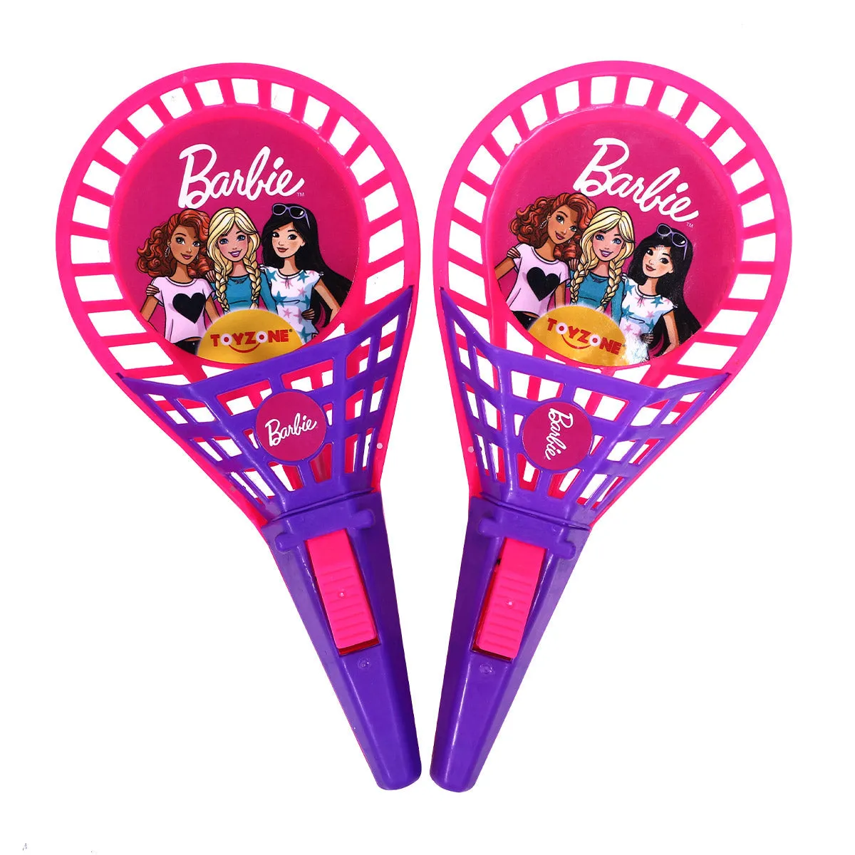 Barbie POP Catch Set Half cut | Launch and catch game | Catch ball set | Handheld launchers | Active play toy | Ball launcher toy | Pop trigger | ball launcher set | For age 3  years