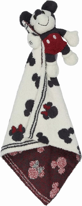 Barefoot Dreams CozyChic Disney Classic Mickey Mouse Buddie Blanket and Toy, Cream Multi 31 Count