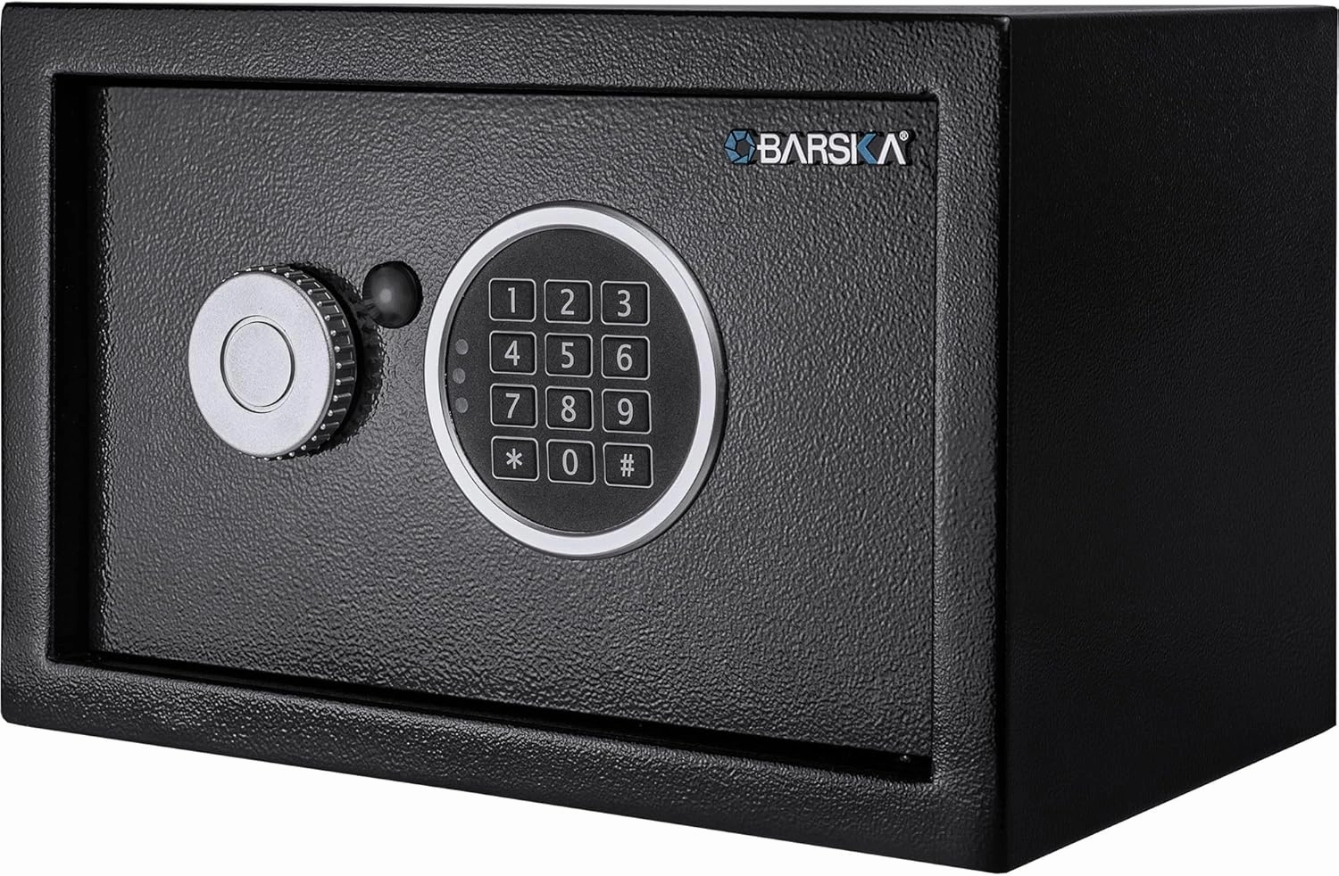 Barska Digital Keypad Home & Office Steel Security Safe Lock Box with Deadbolts - 0.41 Cu Ft Compact