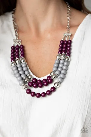BEAD Your Own Drum Purple Paparazzi Necklace