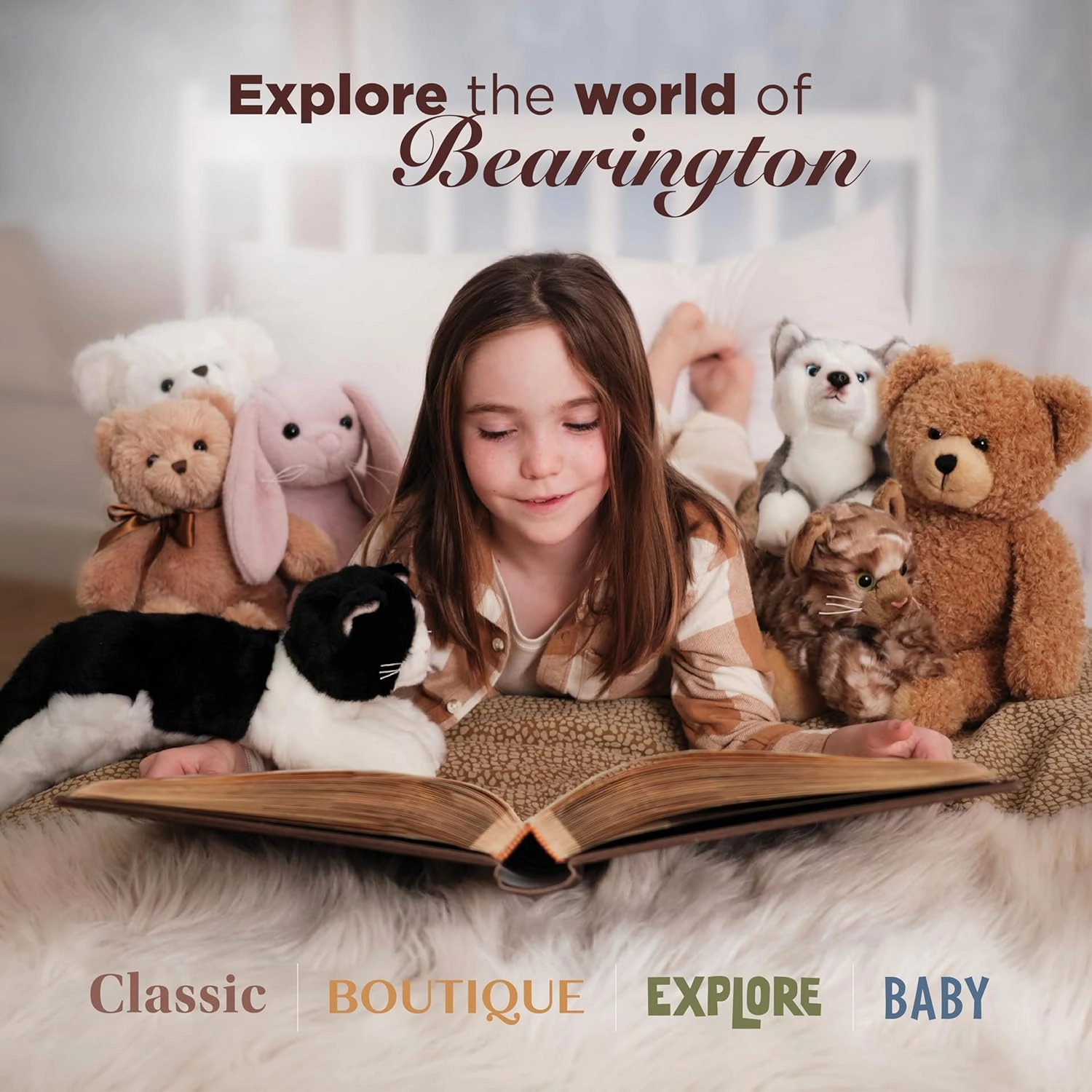 Bearington Collection Baa Stuffed Animal Lamb, 12" Creamy White Baby Lamb Plush - Sheep Stuffed Animal - Sheep Toy