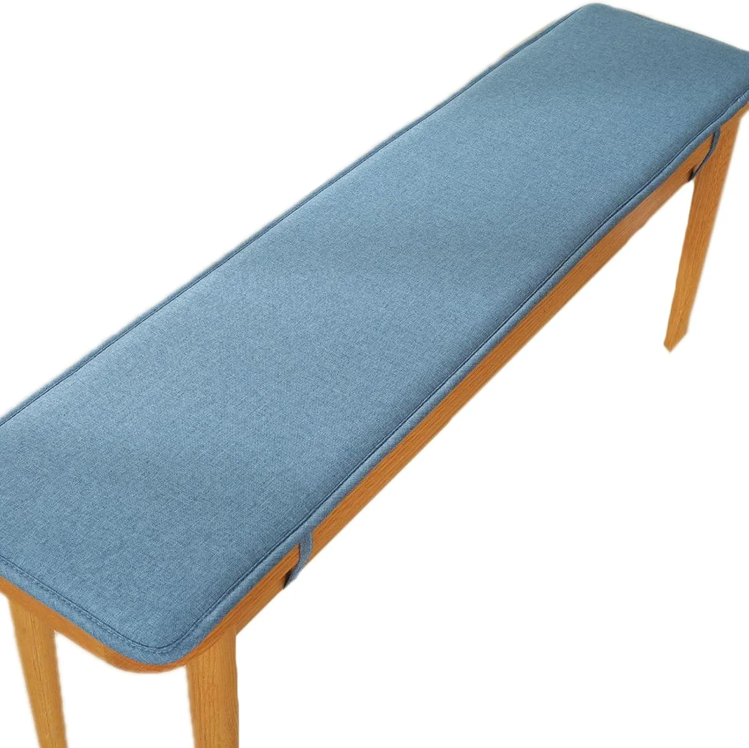 Bench Cushions for Indoor Furniture 40/48/60 x 14/15/17/11 inch Rectangular Non Slip Outdoor Bench Cushion pad for Deck Chair Swings Bench Cushion(Blue,13x59inch)
