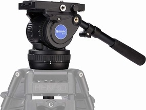 Benro 100mm Video Head, 5 Step Counterbalance, 4 Step pan & tilt Movements, 22 lb. Load Capacity- Black (BV10H)