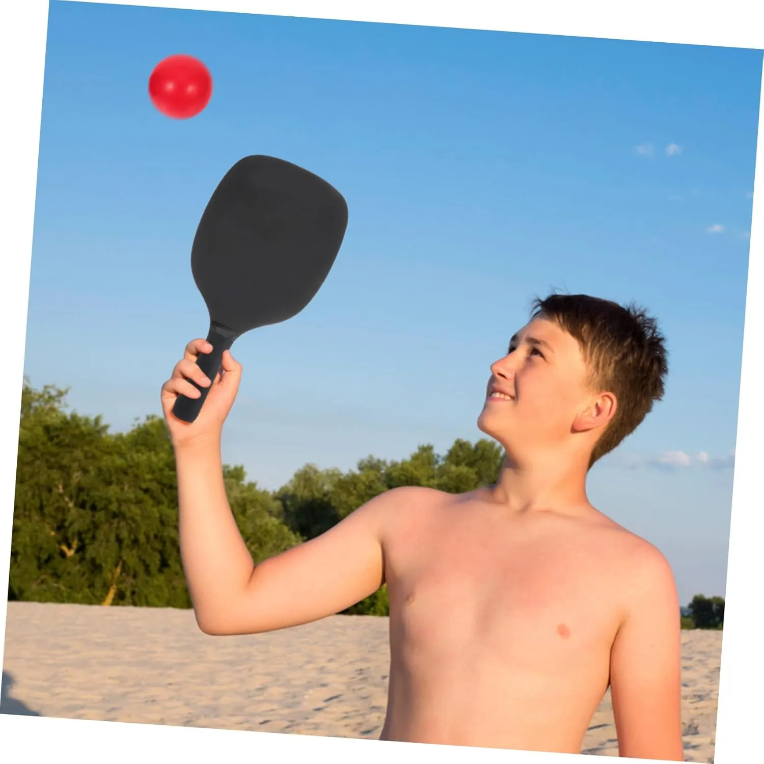 BESPORTBLE Pu Beach Balls Paddle Balls for Outdoor Fun for Beach Games Activities