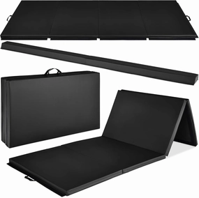Best Choice Products 10ftx4ftx2in Folding Gym Mat 4-Panel Exercise Gymnastics Aerobics Workout Fitness Floor Mats w/Carrying Handles