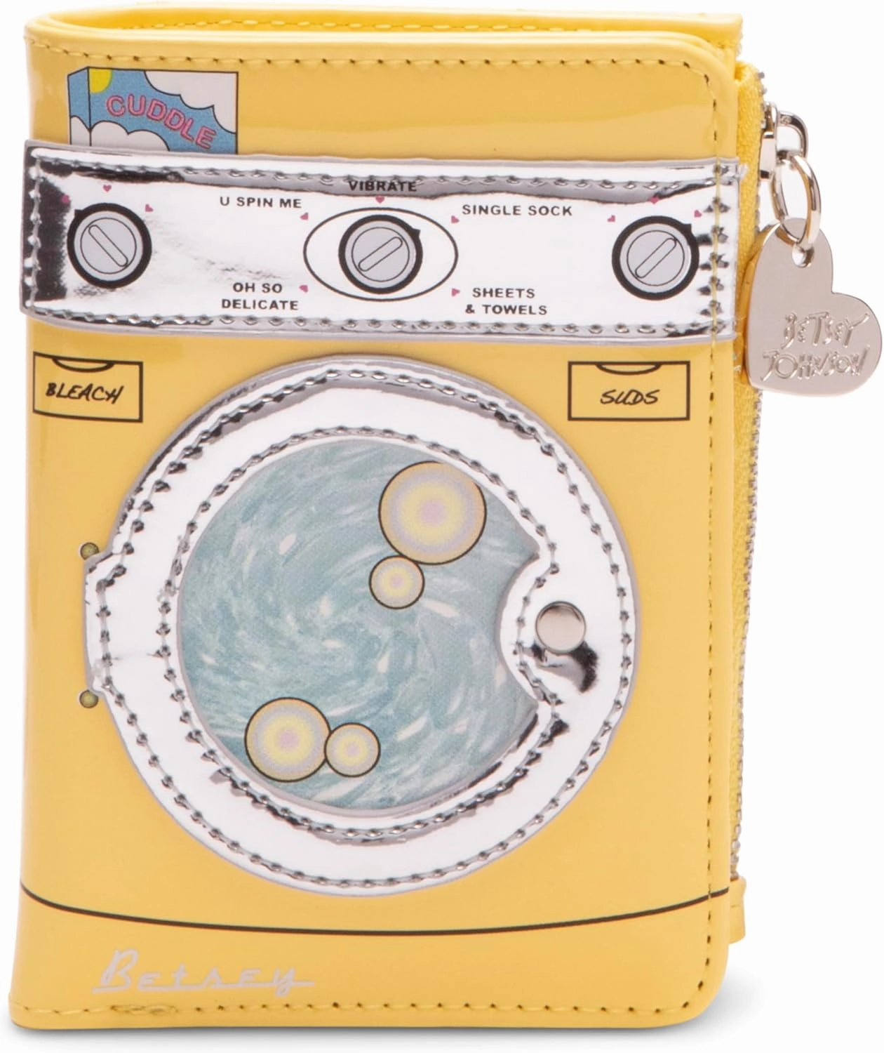 Betsey Johnson Spin Me Bifold Wallet, Yellow
