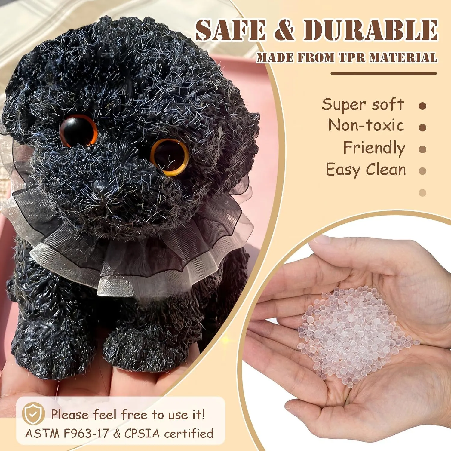 Big taba Squishy Dog, Handmade Squishy Dog Stress Relief Toy for Adult/Kids, Cute & Soft Teddy Dog Design, Perfect Squeeze Toys Gift for Relaxation and Fun