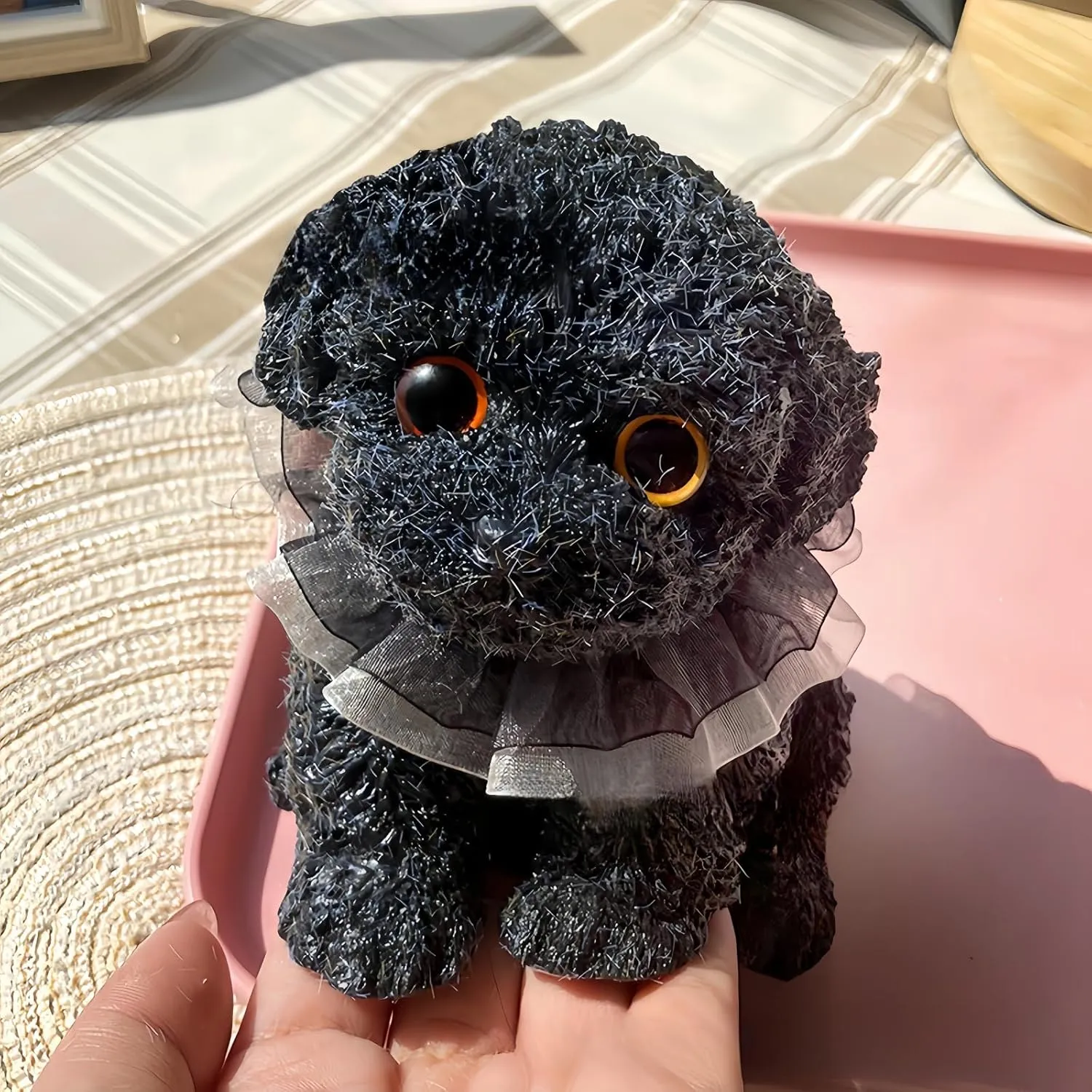 Big taba Squishy Dog, Handmade Squishy Dog Stress Relief Toy for Adult/Kids, Cute & Soft Teddy Dog Design, Perfect Squeeze Toys Gift for Relaxation and Fun