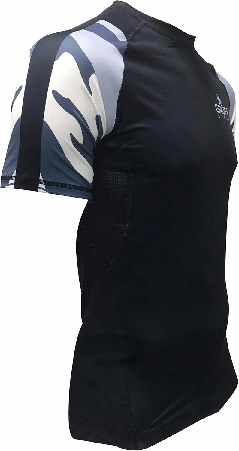 BJJ Rash Guards Grappling MMA Jiu Jitsu No Gi UFC Shirt Fight Wear, Short Sleeves
