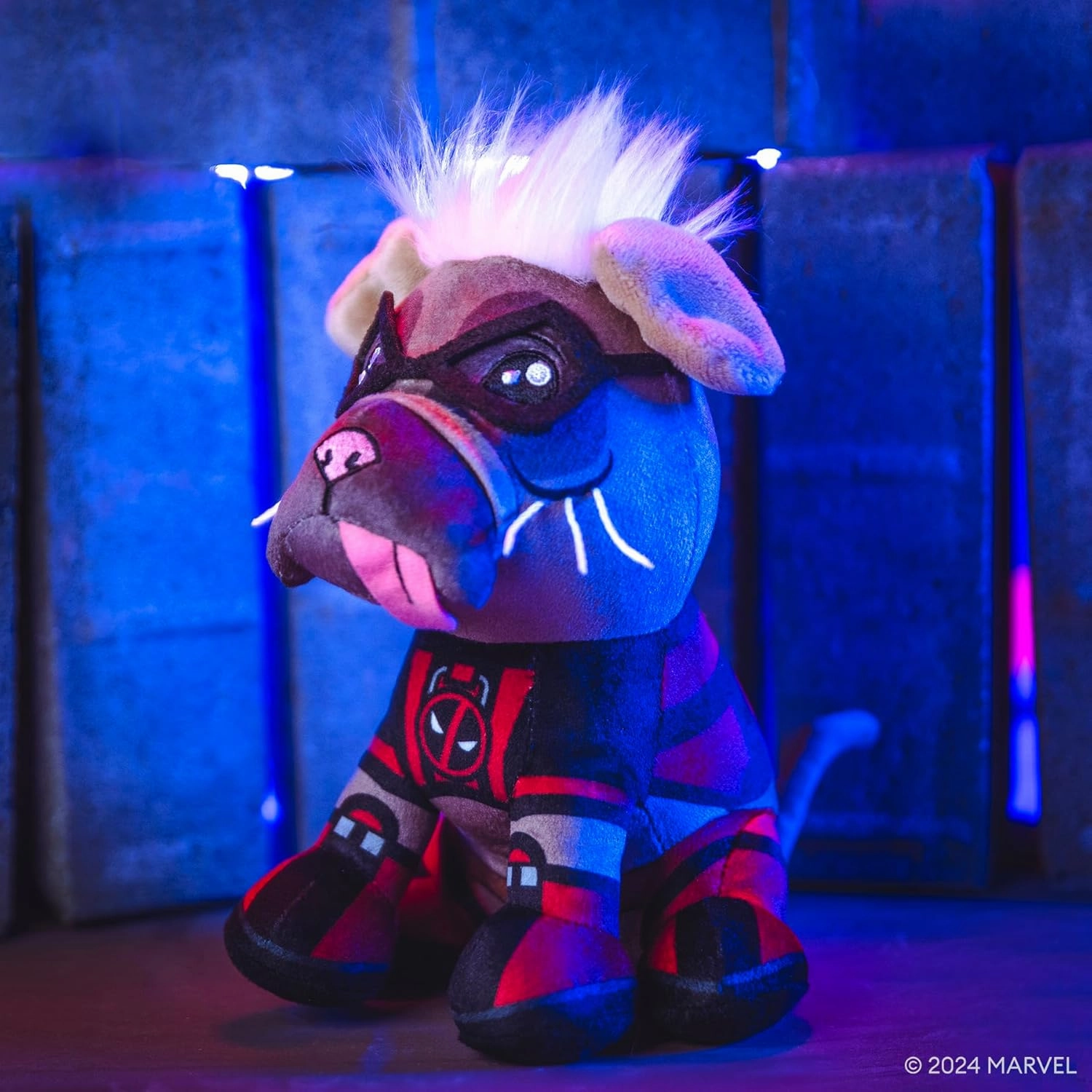 Bleacher Creatures Marvel Deadpool 3 Dogpool 8" Kuricha Sitting Plush- Soft Chibi Inspired Toy