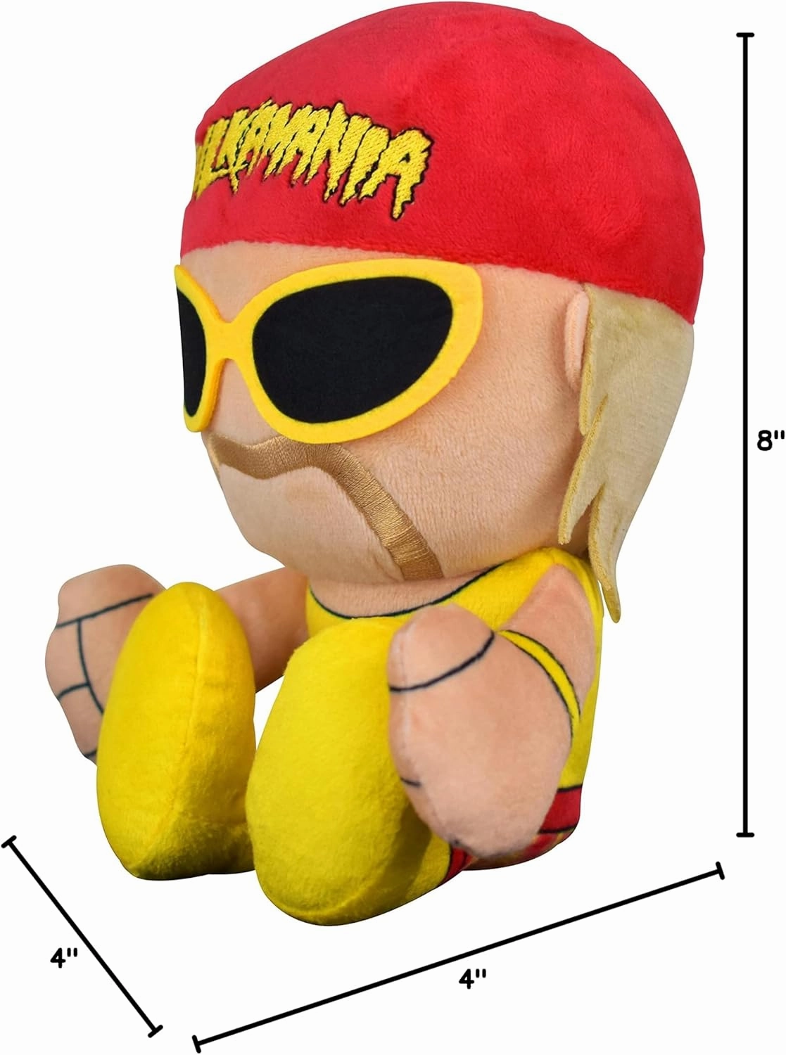 Bleacher Creatures WWE Hulk Hogan 8" Kuricha Sitting Plush- Soft Chibi Inspired Toy