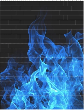 Blue Flame Building Block Puzzle Personalized Building Bricks Block Puzzle Building Family Keepsake DIY Brick Block Puzzles Valentine's Day Gifts for Home Decor Brick Puzzle