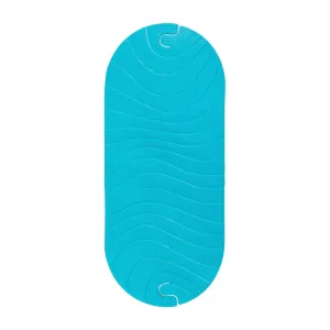 Boon Ripple Bath Mat with Hanging Hook – Blue