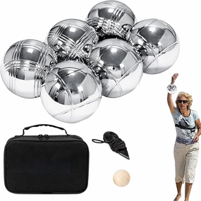 Boules Ball Set Outdoor Metal Ball Set for Beach Vacation Picnic