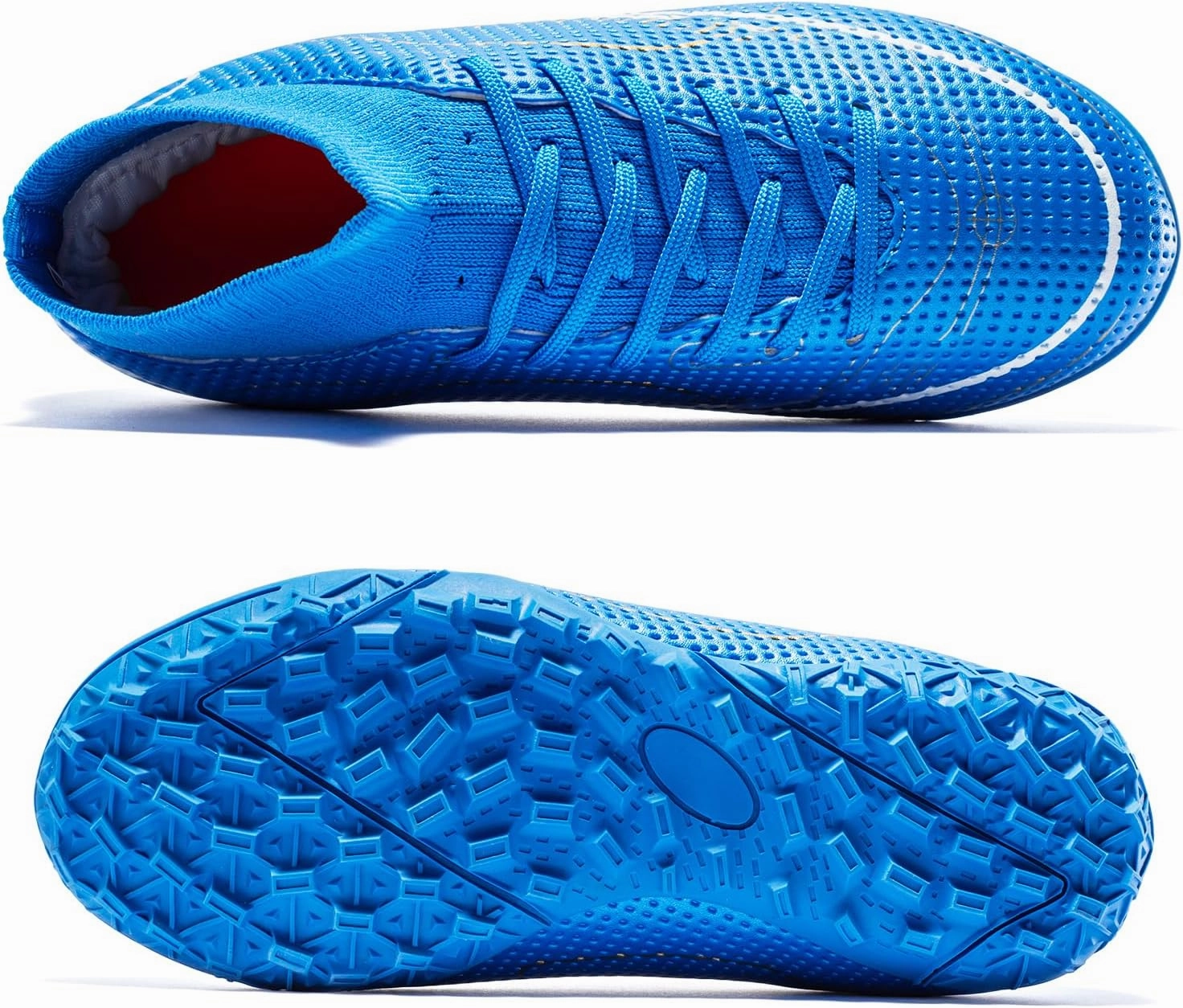 Boys Girls Indoor Soccer Shoes Kids Football Trainning Shoes Athletic Soccer Cleats Turf Shoes