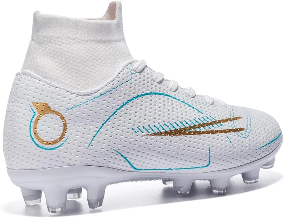 breooes Boys Soccer Cleats Kids Footaball Cleats Outdoor Trainning Soccer Shoes Athletic Girls Football Shoes