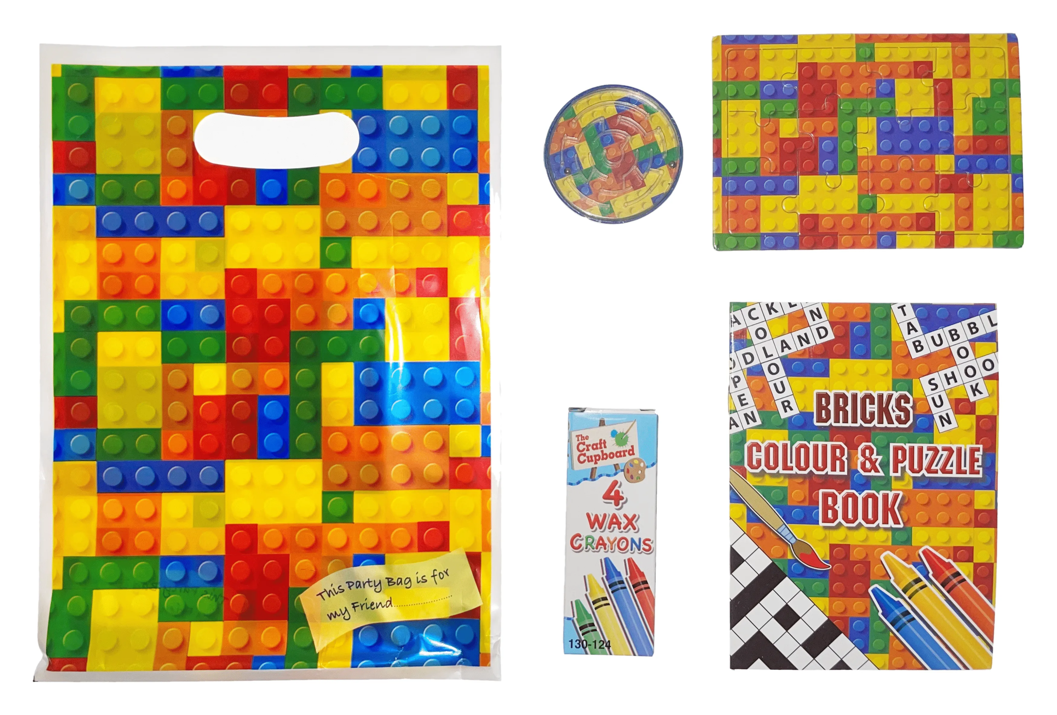 Bricks themed Party Bags with Fillers