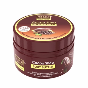 Bryan & Candy Choco Body Butter Ph 5.5 For 72Hrs Moisturization. Enriched With Ceramides, Hyaluronic Acid, Cocoa & Shea Butter|Non-Sticky Moisturizer For Women & Men (200Gm) 200 G (Pack Of 1)