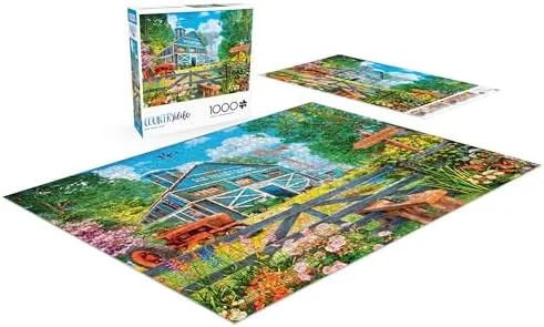 Buffalo Games - Dominic Davison - Oak Valley Farm - 1000 Piece Jigsaw Puzzle for Adults -Challenging Puzzle Perfect for Game Nights - Finished Size is 26.75 x 19.75